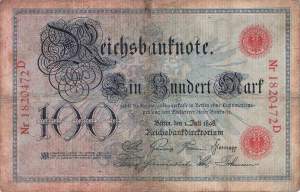 100 Mark 1898 D/D Ro.17